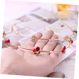 Baluue Luxurious Cherry Headband Stylish Headdress for Women Girl Hair Hoop Ideal for Evening Party Celebrations