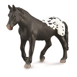 CollectA, Sugarbush Draft Mare (Black Blanket with Spots), Collectable Figurine