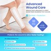 AllaQuix Basic Sterile Gauze Island Dressing 4"x14" Adhesive Border Pads