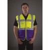 Yoko Men's Yk002/Hvw801 Multi-Functional Executive Hi-vis Waistcoat, Yellow, Small