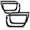AmeriLite for 2010-2013 Chevy Camaro 4pcs Tail Light Matte Black