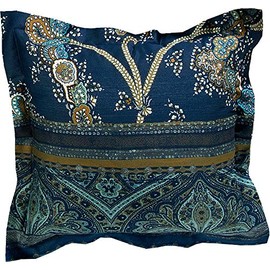 Bassetti cushion cover satin blau size 40x40 cm