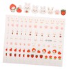 Baluue 2sets Easter Nail Art Stickers Bunny Rabbit Nail Decals