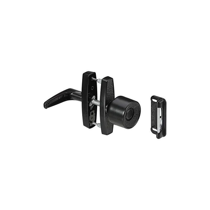 National Hardware N212-993 Screen & Storm Door Knob Latch, Black,