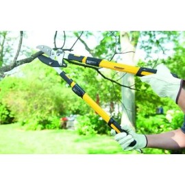 Yardworks 34" Ratcheting Anvil Lopper Steel Blade Telescopic Handle Dry Limb Branch Cutter