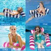 Juego de 2 colchonetas para piscina, flotador e inclinable, 4