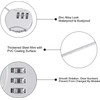 woojfcang 4 Pcs Small Number Locks Zinc Alloy Combination Padlocks