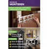 4smile Door Coat Rack for Hanging, Stainless Steel Door Hook,