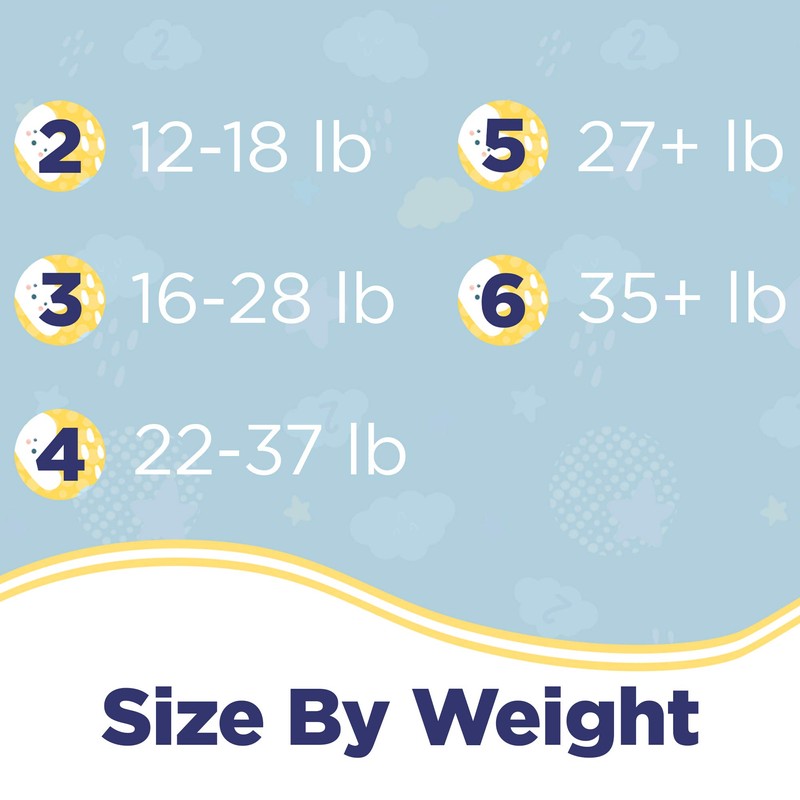 Ditto Baby Diapers Size 4 (160 Count) – Breathable Disposable