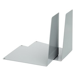 Alco-Albert 4304-29 Bookends Metal 120 x 140 x 145 mm Wedge Shape 1 Pair Grey