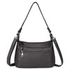 YALUXE Genuine Leather Shoulder Bag Medium Size Handbag Purse Multi