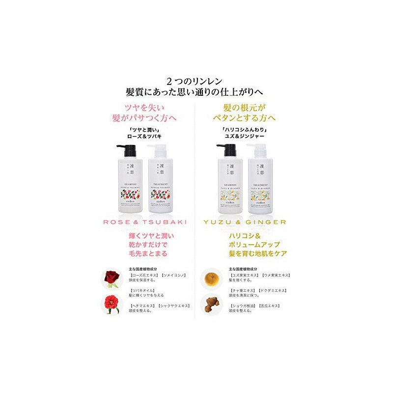 リンレン レメディアル トリートメント ユズ&ジンジャー 520ml