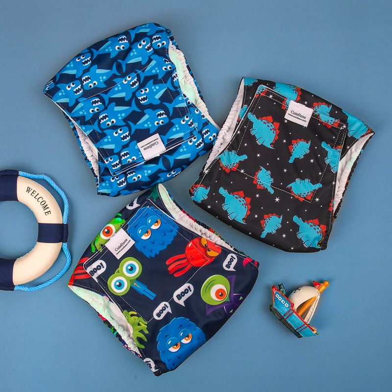 CuteBone Dog Belly Bands for Male Dogs Wraps Washable Doggie