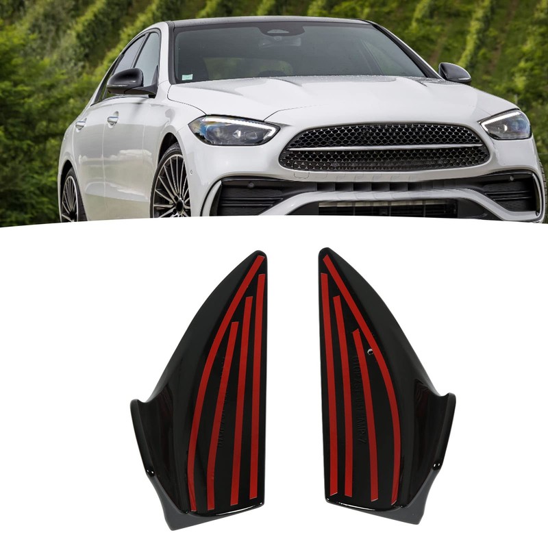 Front Bumper Splitter, Front Bumper Lip Spoiler Replacement for C-Class
