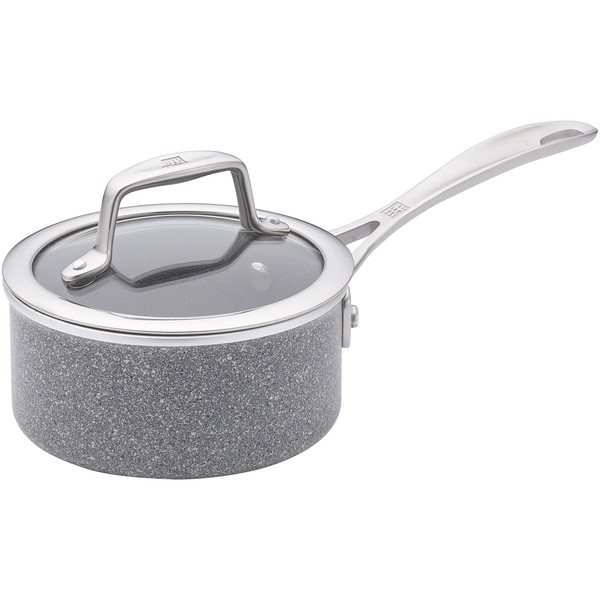 ZWILLING Vitale 1-qt Nonstick Saucepan with Lid, Aluminum, Scratch Resistant,