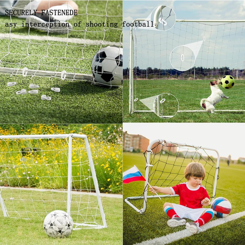 40 PCS Football net Clips White Goal net Clips Suitable