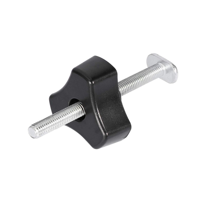 MOUMOUTEN T Nut Rail, T-Nut Clamp Woodworking Tool, Black