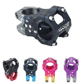 BESNIN Bicycle Stem MTB Stem 31.8 mm 50 mm Colourful Short Bicycle Stem Mountain Bike Stem Handlebar Stem for Cycling Aluminium Alloy (Black Grey)