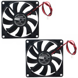 PENGLIN Cooling Fan 2pcs 8015 12V Sleeve Bearing Fan 3D Printer Fan 80mm X 80mm X 15mm DC Fan Quiet Small 8cm PC Fan Cooling Cooler CPU Cooler Fan (8015 DC 12V)