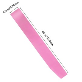 Blank Satin Sashes Penta Angel 2Pcs Plain Pageant Decorate Sashes for Graduation Birthday Bridal Shower Wedding Party DIY Supplies (Dark Pink)