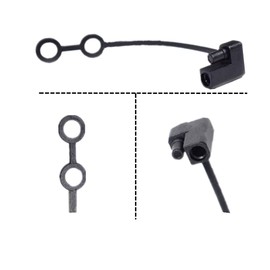 BaaSid Two Pin Plug Replacement Weather Cap,SAE Waterproof Cover Cap for DC Power Solar Automotive Connector(15Pcs)