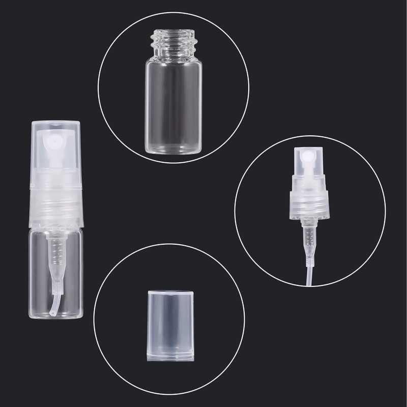 KINBOM 5pcs 2ml Mini Spray Bottles, Refillable Perfume Bottle Perfume
