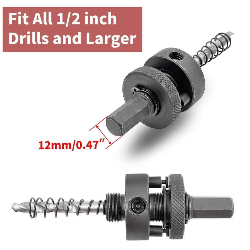 Hordion 180mm 7.1 inch Hole Saw with Drill Bits &