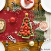 Artoid Mode Snowman Birds Scarf Trees Christmas Table Runner, Seasonal
