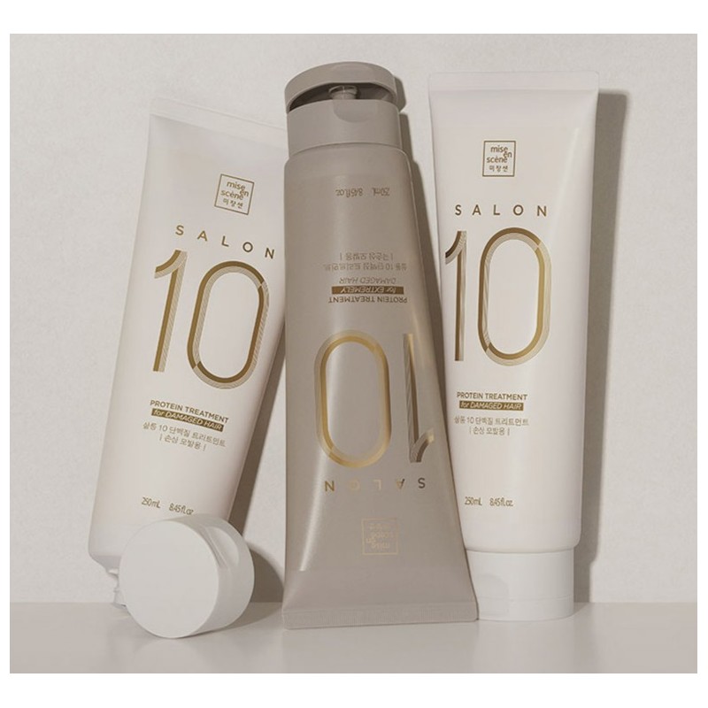 미쟝센 살롱 10 단백질 헤어트리트먼트 극손상모발용, 250ml, 1개 Mise-en-scène Salon