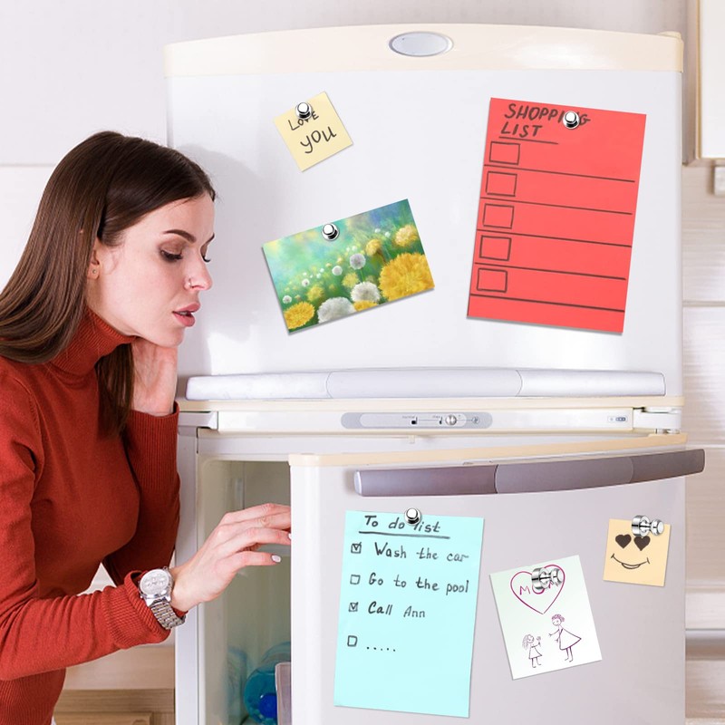 GOOZADA 12Pack Fridge Magnets for Whiteboard Strong Refrigerator Magnets for