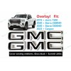 Auto GMC OVERLAY Front Rear White Black GMC Emblem 2019+