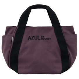 AZUL by moussy 251ISB55-120D Men's Canvas Logo Mini Tote, gray, Free size