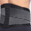 Lower Back Support Belt Black Good Breathability Wear Resistant Adjustable