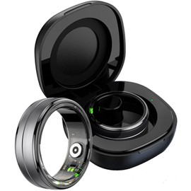 findtime Smart Ring Fitness Tracker Pedometer Calorie Counter Smart Rings for Men Women Android iOS Heart Rate Monitor Fitness Ring Tracker Sleep Ring Activity Tracker Health Ring Smart Ring