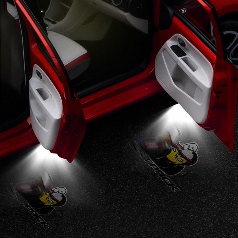 2 Pcs Never Fade Door Light Logo, Projection Ghost Shadow