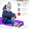 Slippery Racer Downhill Xtreme Flexible Adults and Kids Plastic Toboggan