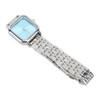 Women Quartz Watch Alloy Steel Strap Stylish Waterproof Ladies Square