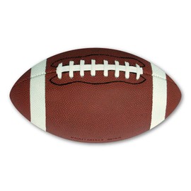 Football Car Magnet by Magnet America is 3.875" x 7" Made for Vehicles and Refrigerators