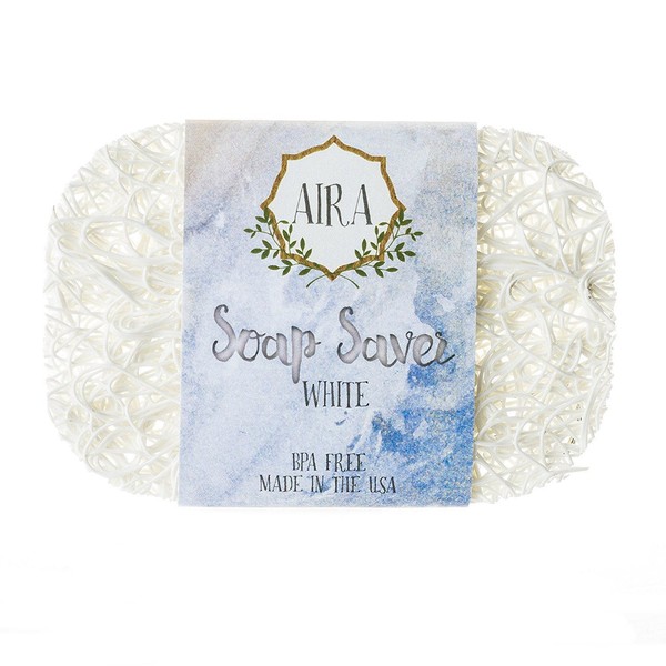 AIRA Ayla Natural Soap Dish (Soap Rest) (White)