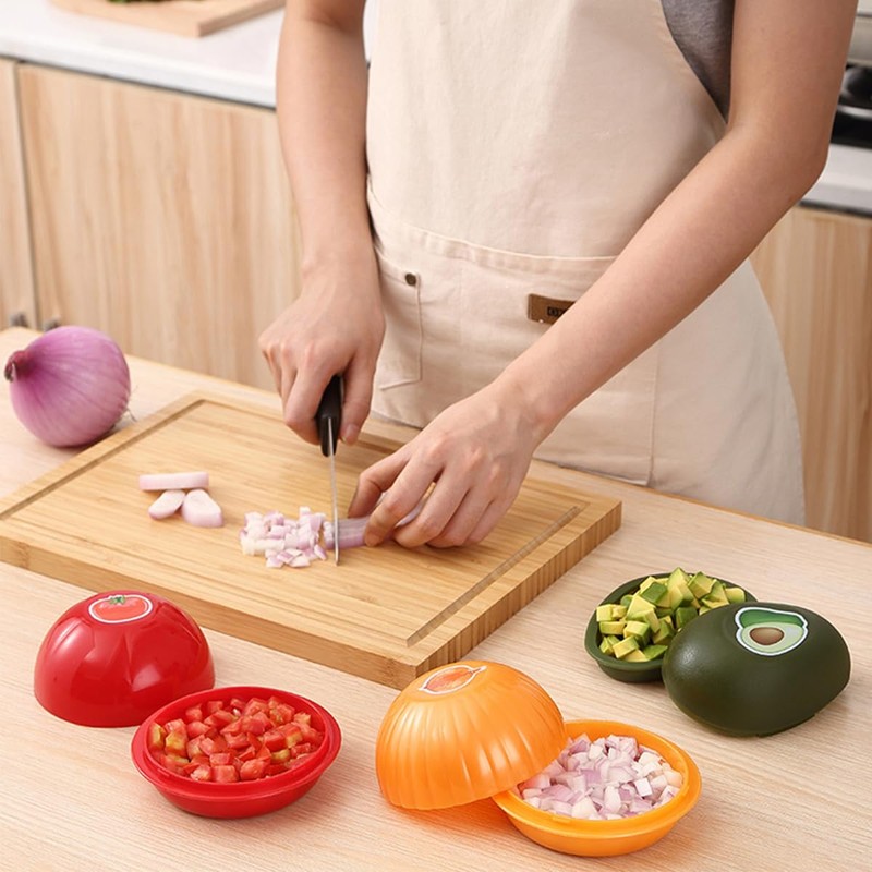 AIMALL 3 PCS Multifunctional Fresh-keeping Box Set - Avocado, Onion,