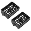 Loddery Car Vent Grille，2PCS A/C Air Heater Dash Bezel Vents