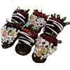 Fake Dipped Strawberries- Set of 6 Chocolate Gingerbread Dipped Strawberries