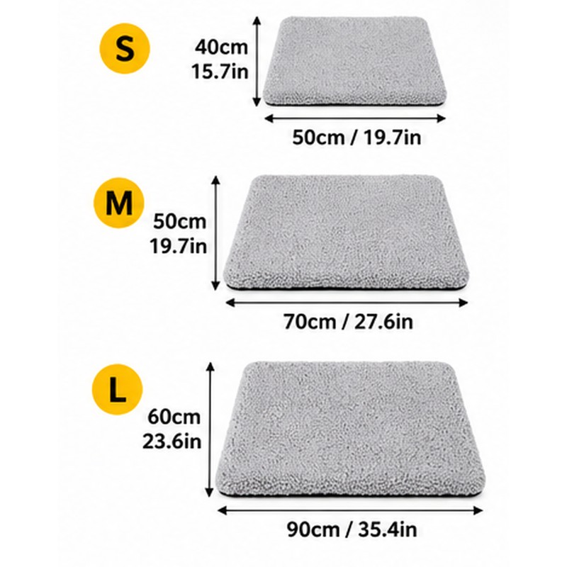 Self-Heating Pet Mat for Cats & Dogs – Washable Fiber