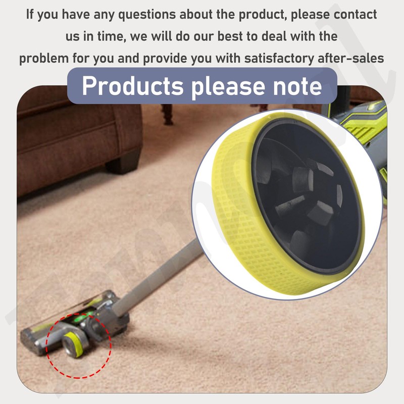 2 Pack Upgraded Replacement Cordless Vacuum Cleaner Wheels for Ryobi