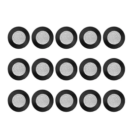 15 PCS Screen Hose Washer Filter Pressure Shower Head Washer Gasket Stainless Steel Seal O Ring Hose Net Shower Head Washer with 40 Mesh for 1/2 Inch Water Faucet Shower Garden Hose Connector