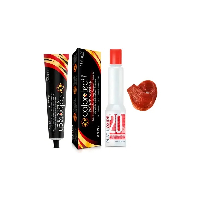 Tinte Nutrapel Colortech tono 7.46 para cabello