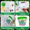 Cinrobiye 12 Set Paintable Garden Planter Set, Small Flower Pots