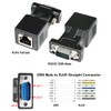 DTECH DB9 RS232 Male to RJ45 Female Network Adapter COM
