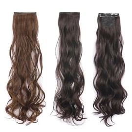 Wedding hairpiece hair extension wig long hair wave fashion snap hair extension goddess hair (KYR-WFI7K58) 50cm natural black / 웨딩 헤어피스 붙임머리 가발 긴머리 웨이브 패션 똑딱이 붙임머리 여신머 (KYR-WFI7K58) 50cm네추럴블랙