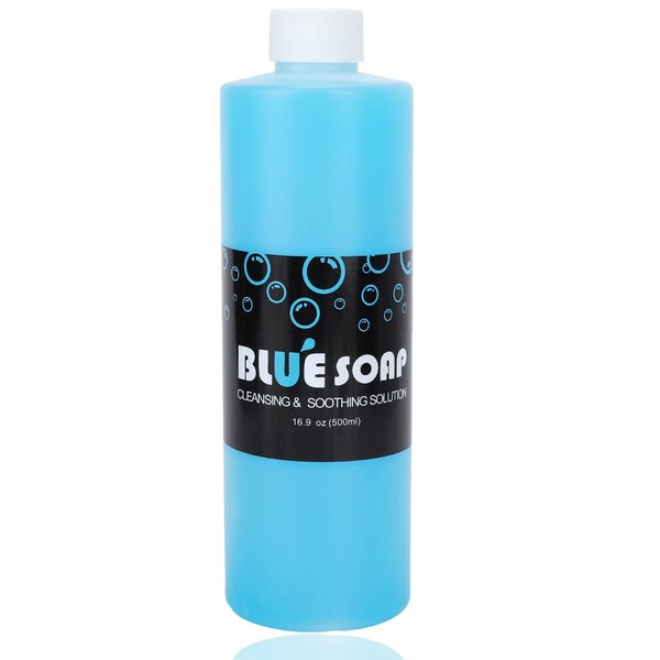 500 ml Tattoo Blue Soap Blue Algae Tattoo Cleansing Soap Soothing Healing Solution Relieves Swelling for Tattoo Aftercare Tattoo Salon Accessories